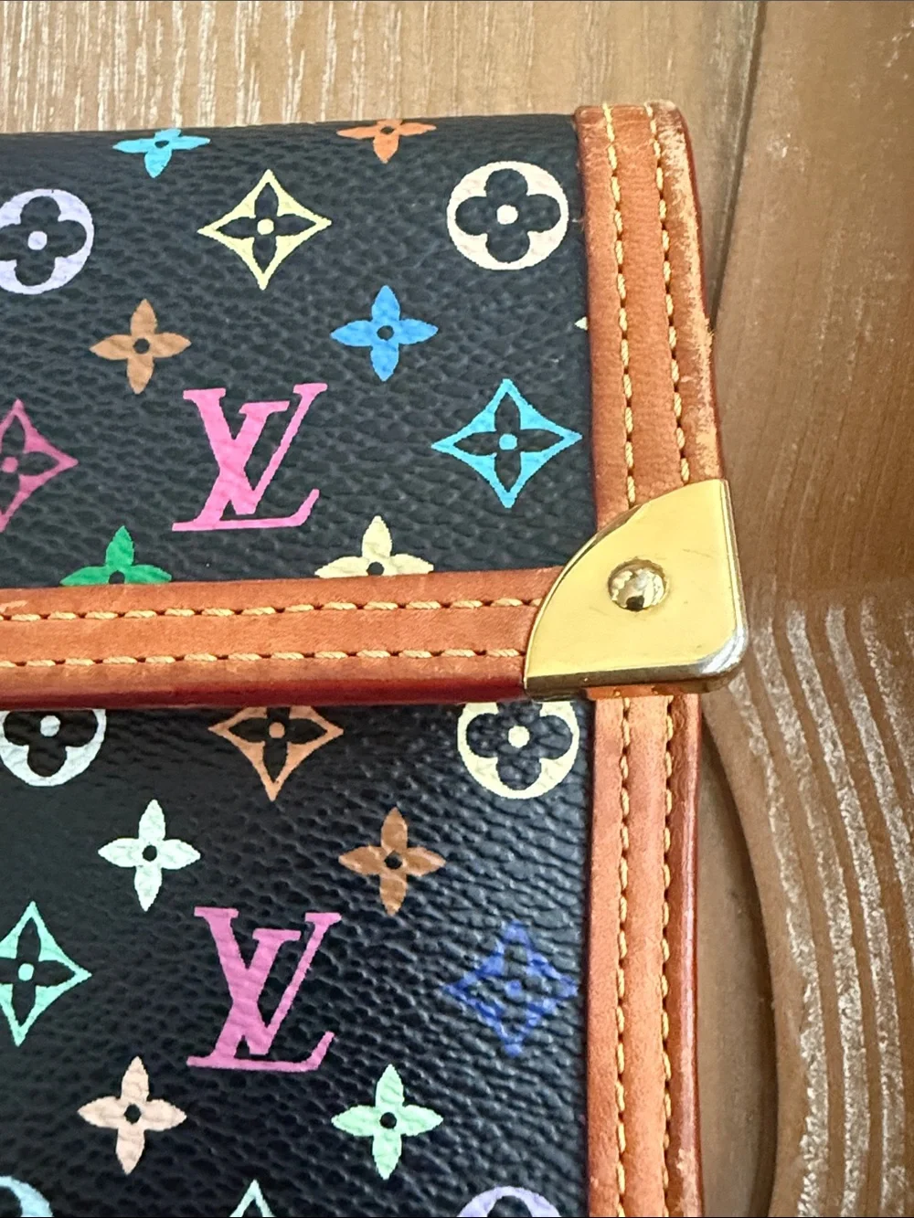 Louis Vuitton Black Murakami Wallet